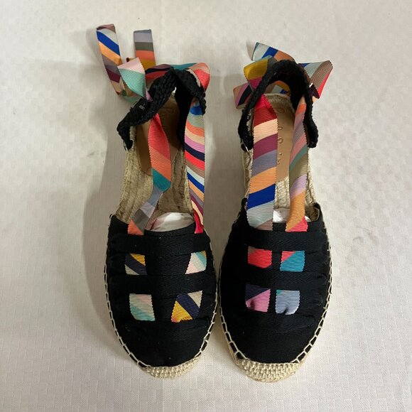 NWT Paul Smith Women's Size 39 Multicolor Kira Swirl Platform Platform Sandals - Picture 6 of 10